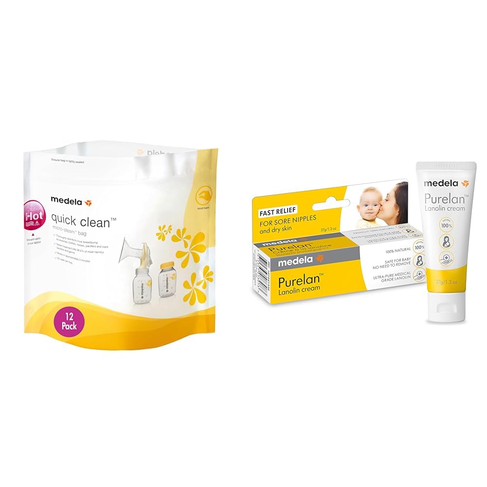 budget bottle sterilizers 2025 Medela Quick Clean MicroSteam Bags (12-Pack)