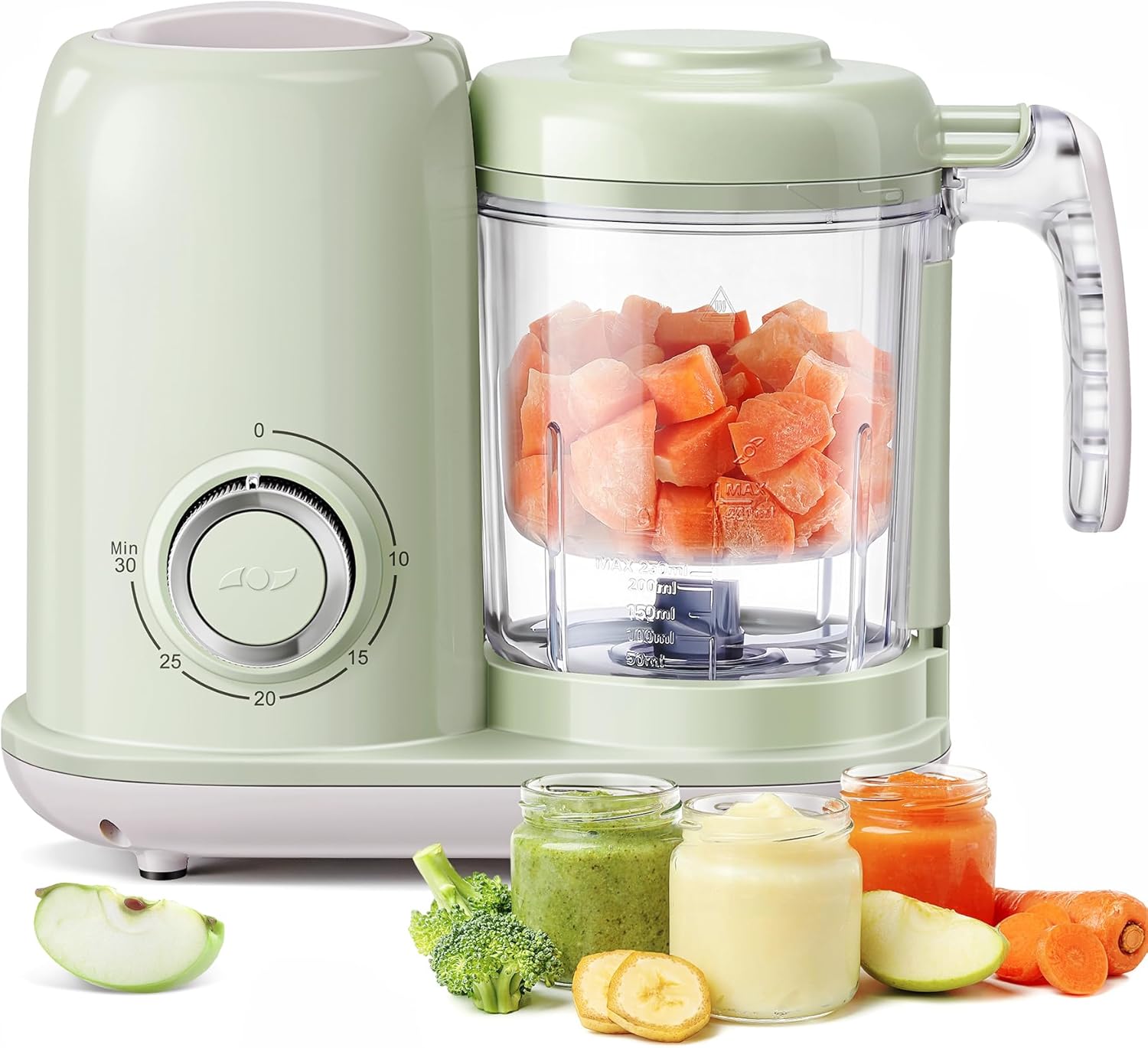 best baby food makers 2026 AMZBABYCHEF 4-in-1 budget baby food processor steamer dishwasher safe BPA-free