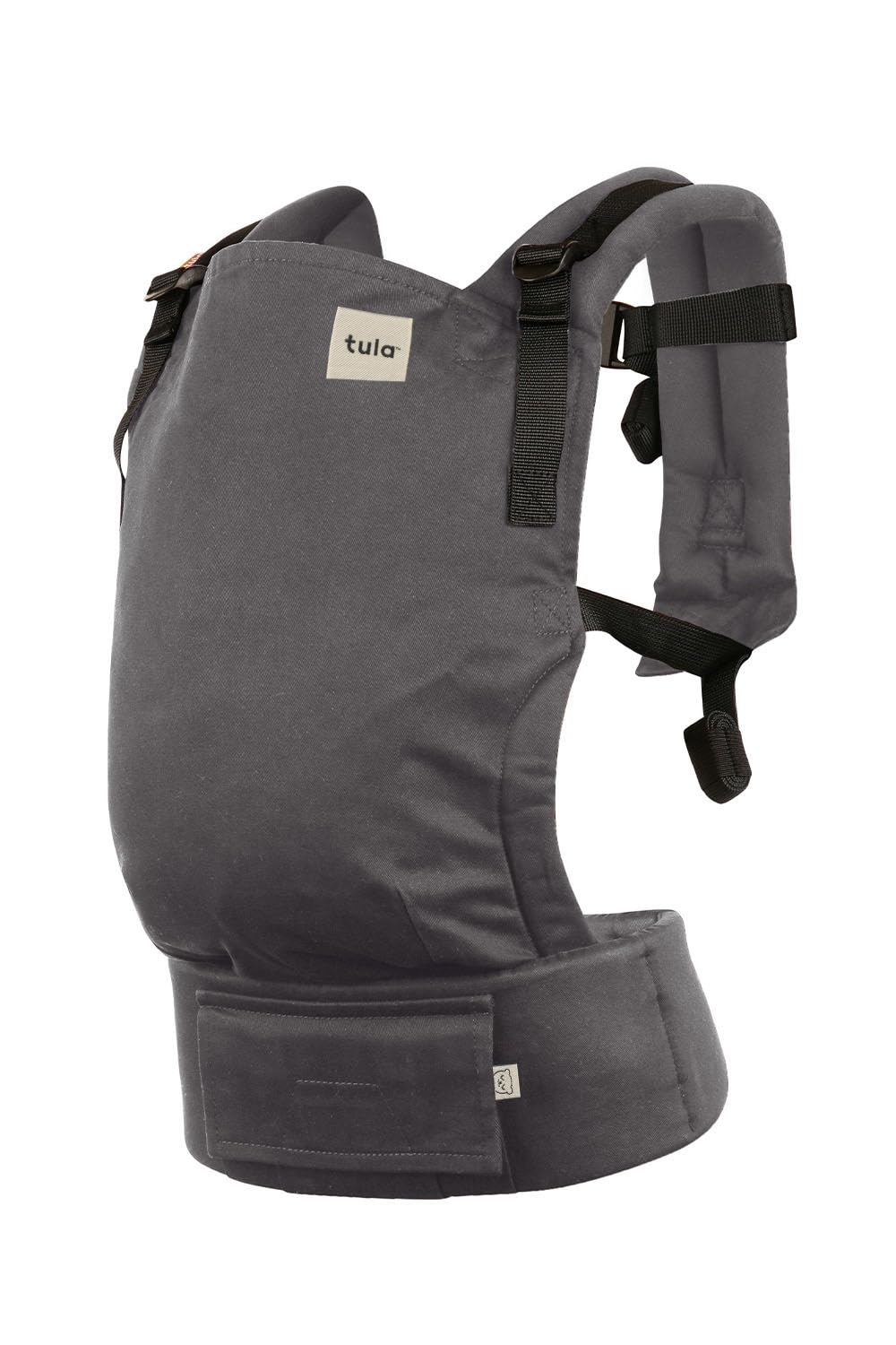 Baby Tula Free to Grow carrier graphite 100% cotton adjustable panel no insert newborn 7-45 lbs