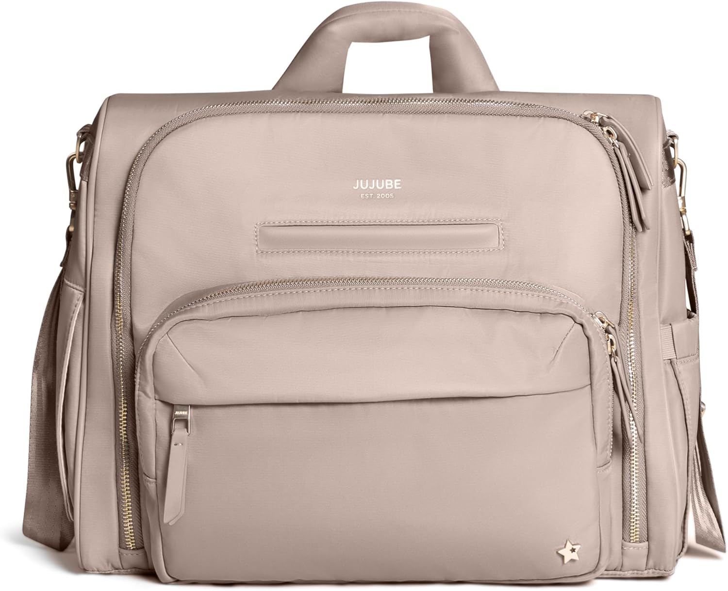 JuJuBe New Satchel convertible diaper bag backpack tote messenger machine washable
