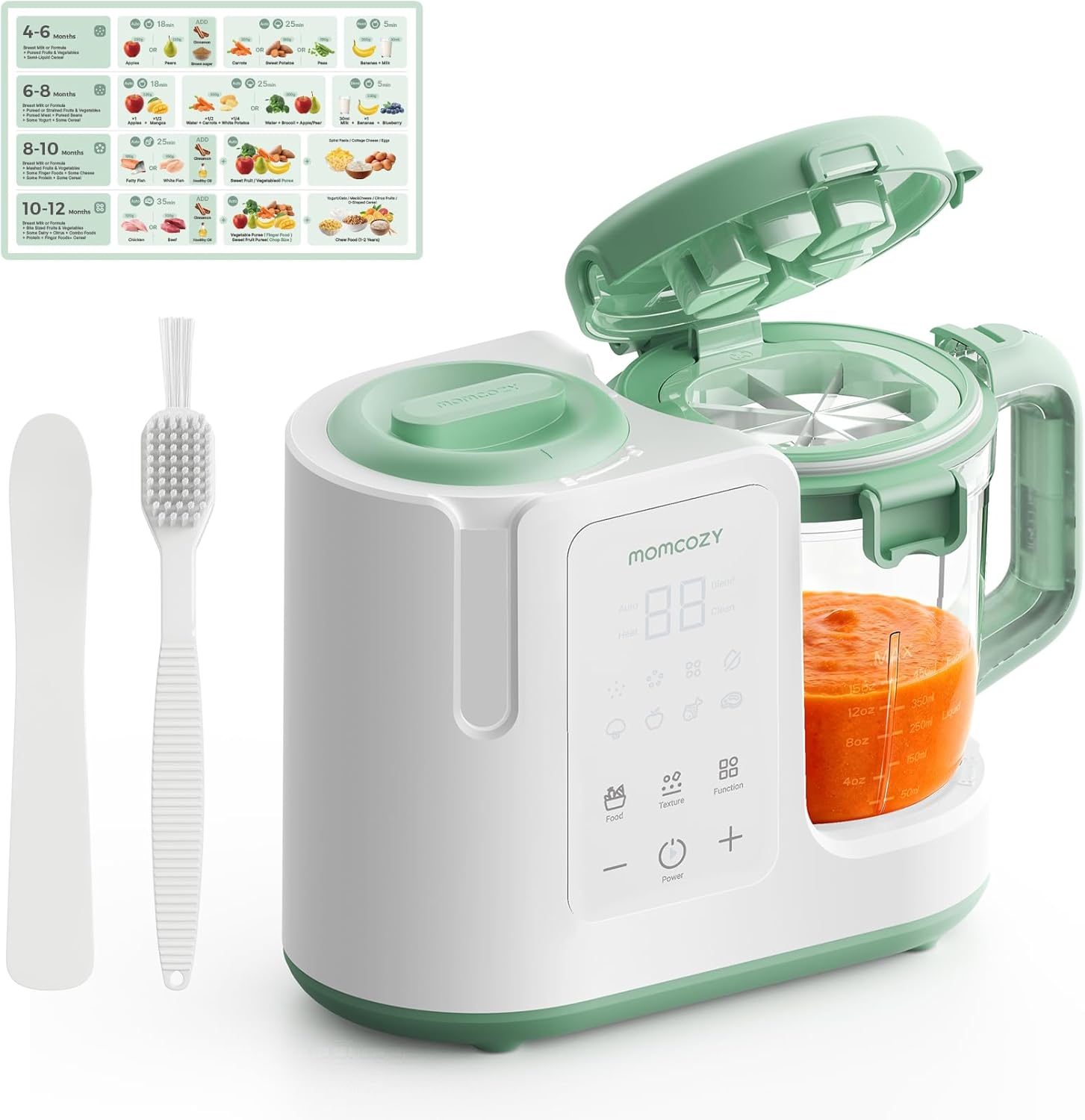 best baby food makers 2026 Momcozy AutoMeal 6-blade cyclone auto 3-stage texture self-clean BPA-free