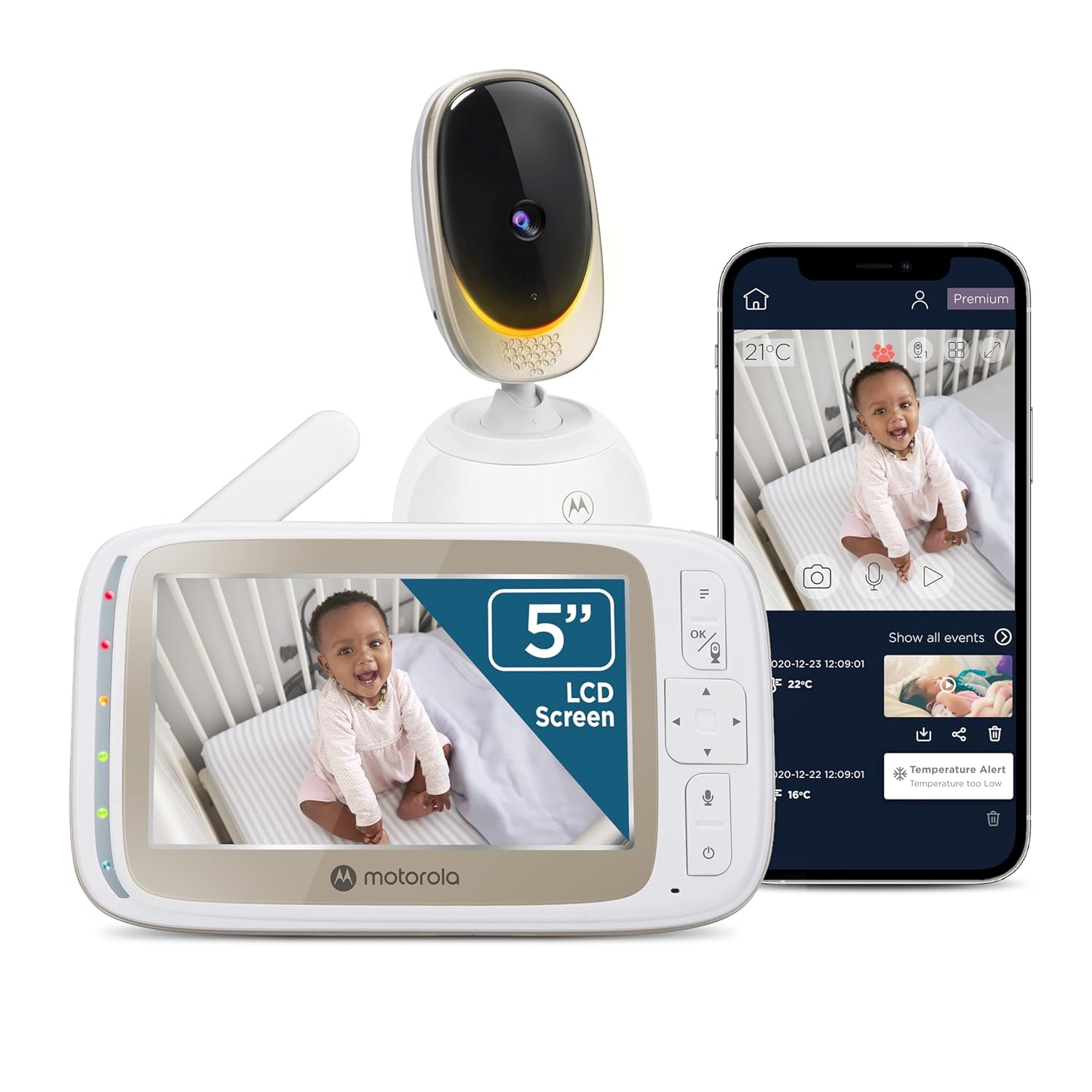 Motorola Nursery WiFi Video Baby Monitor VM55