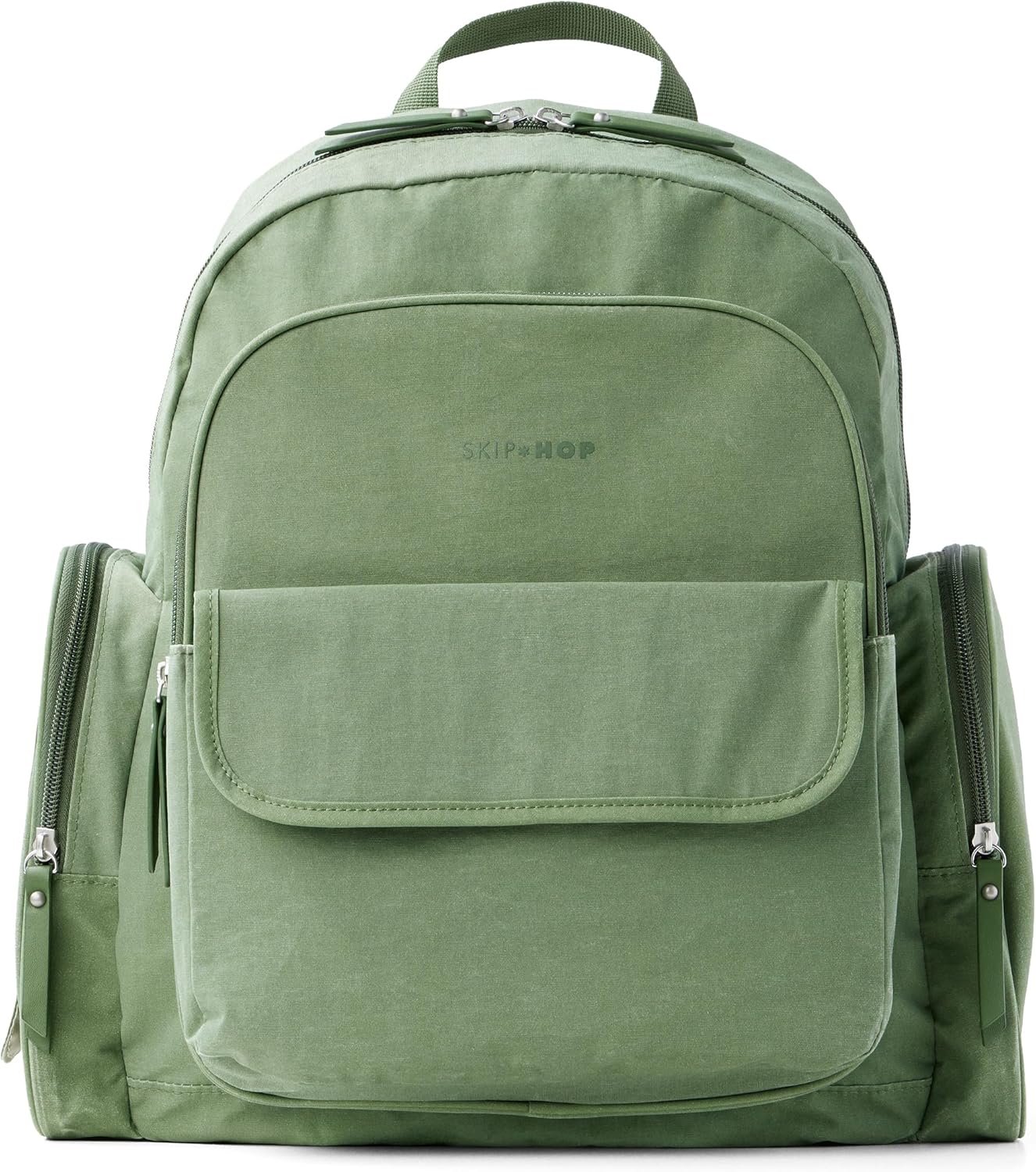 Skip Hop Forma diaper bag backpack portable changing pad stroller attachment sage
