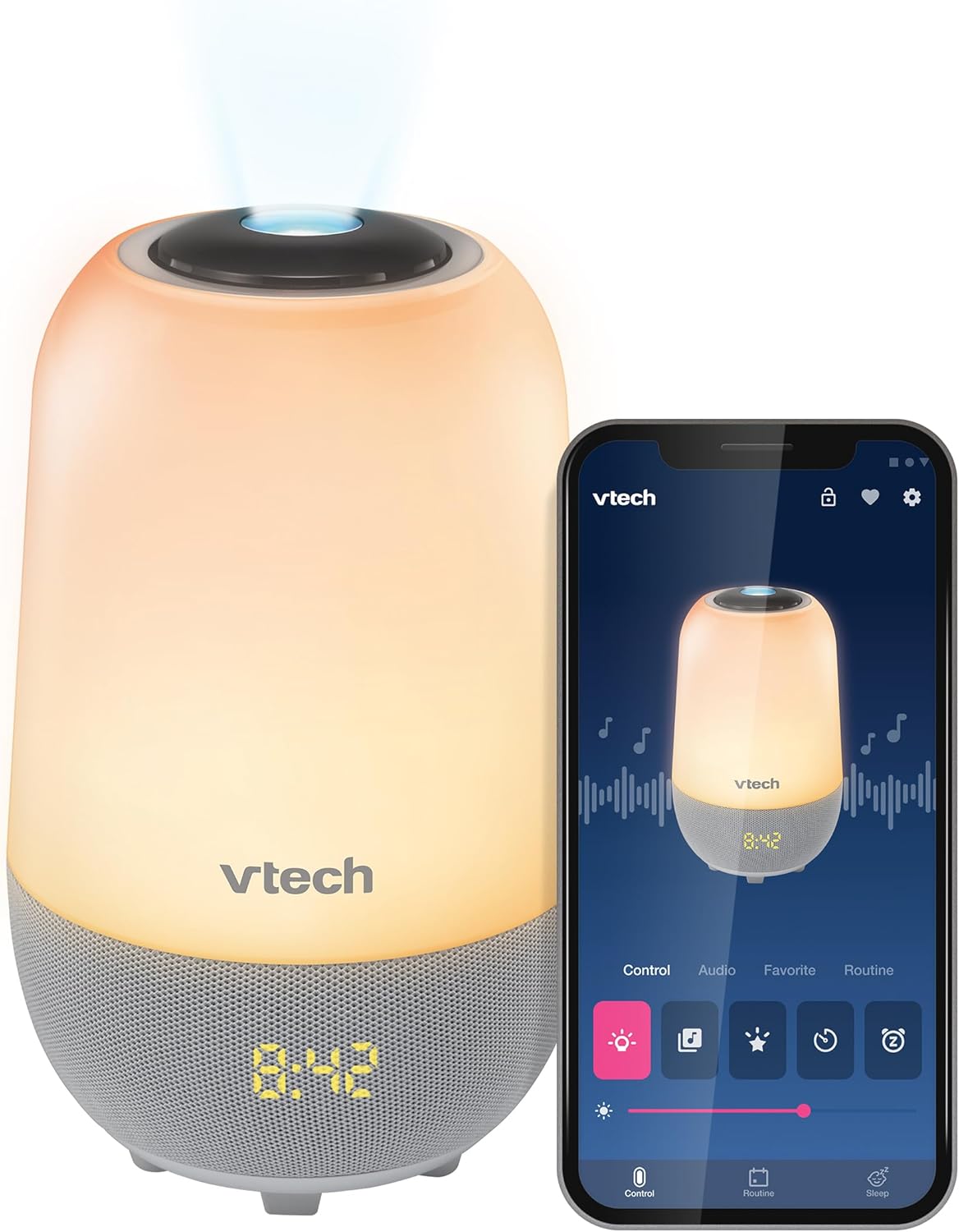 VTech V-Hush Pro 2 baby soothing sleep trainer sound machine night light toddler